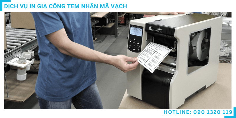 in gia công tem nhãn mã vạch