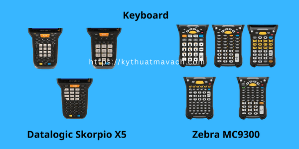 Datalogic Skorpio X5 và Zebra MC9300 - Keyboard