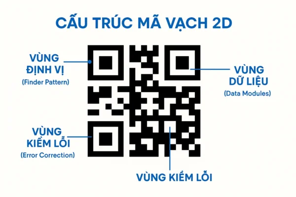 Cấu trúc mã vạch 2D Cấu trúc mã vạch 2D